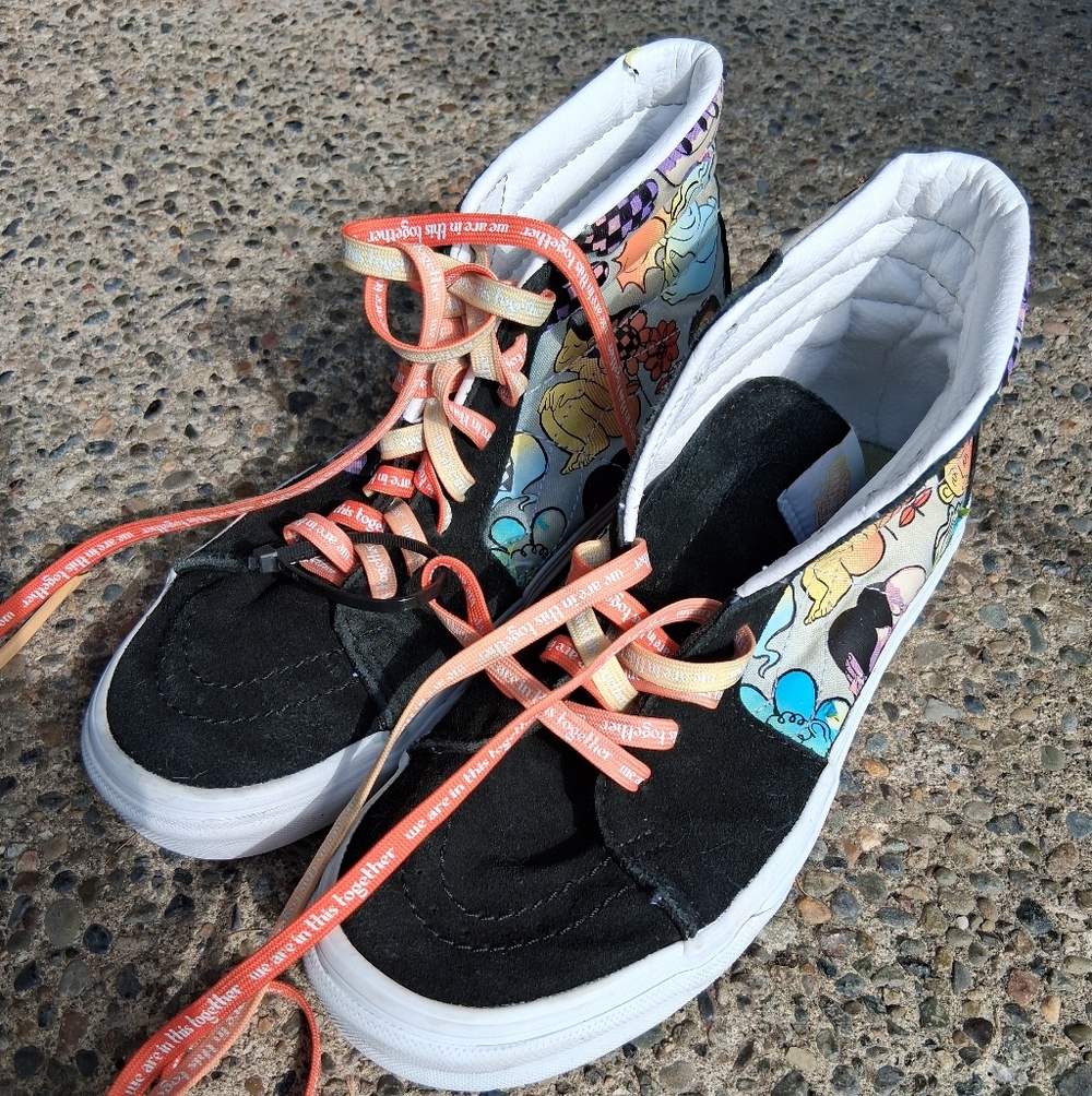 Vans RARE Sk8-Hi Cultivate ‘Care In This Together Mens 6.5 Women 8 Shoes Sneaker